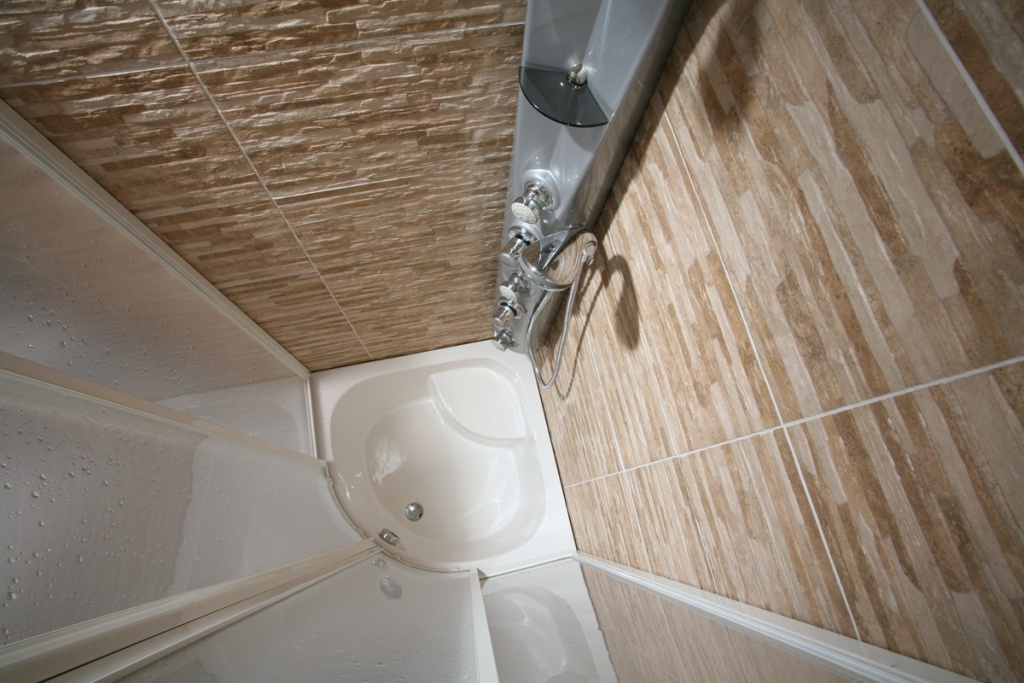 Dusche mit EXTRA TIEFER DUSCHWANNE - 35 cm - ideal zur "Kinder baden" oder fürs erholsame Fußbad Duschwanne + Montagezubehör + Duschkabine