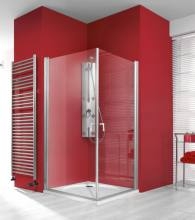 Eckdusche, Drehtuer, Seitenwand, Duschkabine, Duschabtrennung, Komplettdusche, Eckeinstieg, Dusche barrierefrei ECKDUSCHE / Tür(en)-Seitenwand