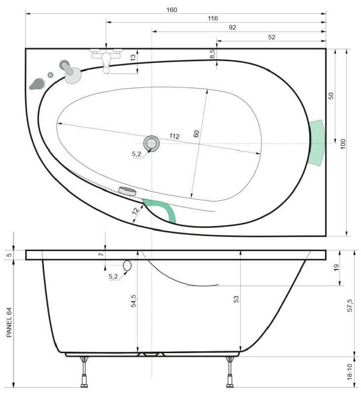 Für GROßE LEUTE - große extra tiefe Badewannen - Schultern und Knie gleichzeitig ins warme Badewasser eintauchen ! GROSSE Badewanne / Badewanne extra tief