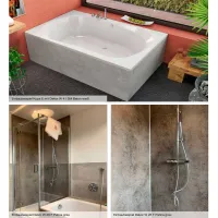 Duschrückwand 3 mm verschiedene Dekore