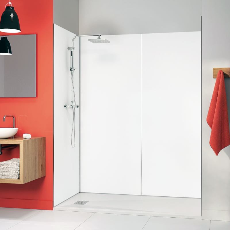 RÜCKWAND DUSCHE FUGENLOS - komplettes EINBAUSET