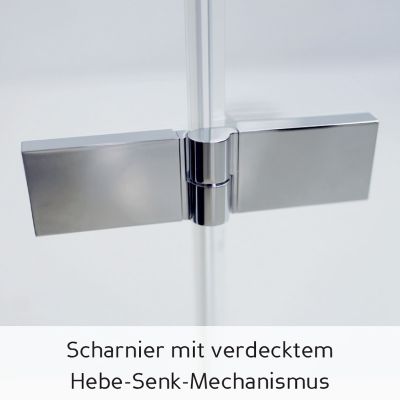 Scharniere der Duschkabine faltbar 90x90, Dusche Eckeinstieg Drehfalttür