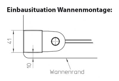 Wannenrandmontage der Duschtür 80x200 cm (BxH), Typ 5005200, Pendeltüren Nische 2-teilig