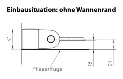 Bodenmontage der Duschtür 80x200 cm (BxH), Typ 5005200, Pendeltüren Nische 2-teilig