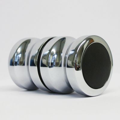 Griff der Eckdusche in Maßanfertigung, Typ 5005250, Pendeltür & Dreh-Falt-Tür, Alu Silber