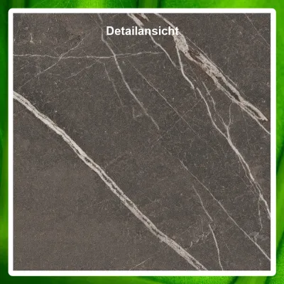 Duschrückwand MARMOR DUNKELGRAU - Abschluss Profilschiene für Duschrückwand Alu silbermatt