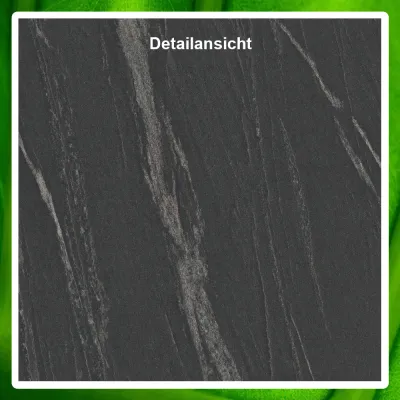 Rückwandverkleidung Marmor schwarz - Abschluss Profilschiene für Rückwandverkleidung Chromeffekt seidenglanz