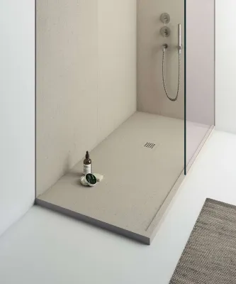 Dusch - Bodenelement Mineralguß - fugenlose Duschwanne - Größe anpaßbar