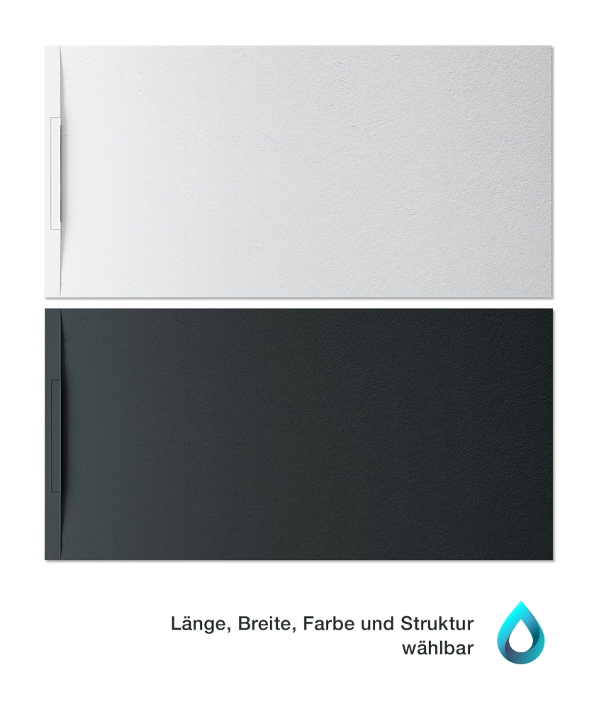 Duschwanne mit Steinoptik