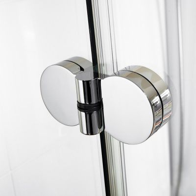 Scharnier der Glas Eckdusche, Duschkabine mit Drehfalttür u. Seitenwand