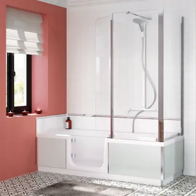 MONTAGESERVICE - begehbare Badewanne mit Tür einbauen