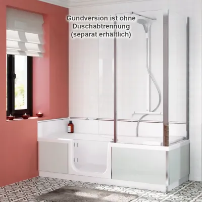 wir bieten Ihnen unseren MONTAGESERVICE - Einbau der begehbaren Badewanne mit Tür