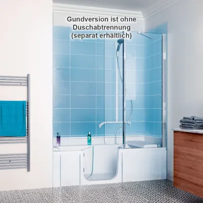 unsere MONTAGESERVICE der begehbaren Badewanne mit Tür