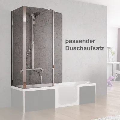 Einbauservice - begehbare Badewanne mit Tür durch unsere Werksmonteure