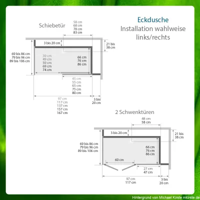 Maßanzeige - MONTAGESERVICE Badumbau - Badewanne zur Dusche umbauen