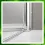 Duschtür für Nische, Drehfalttür 2-teilig Echtglas, verschiedene Breiten