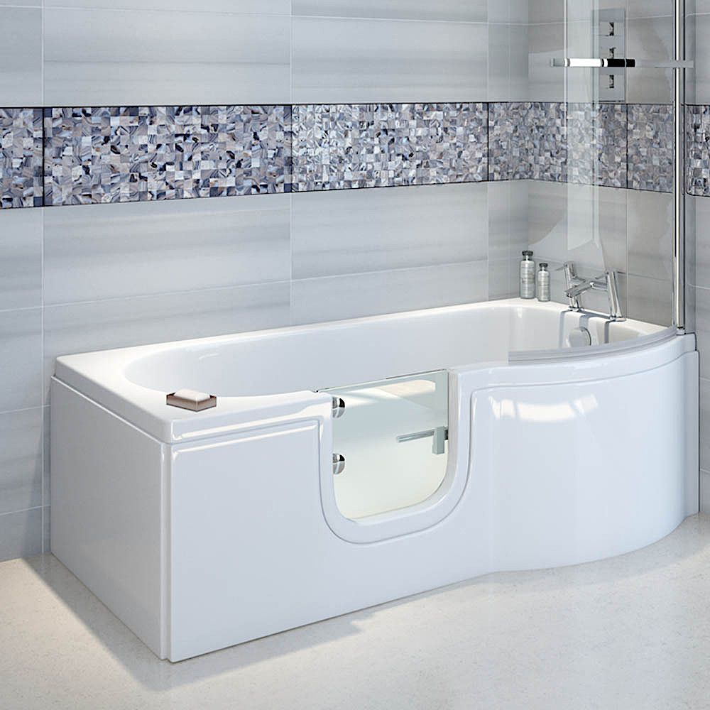 badewanne mit einstieg und tür, begehbar ihr-bad