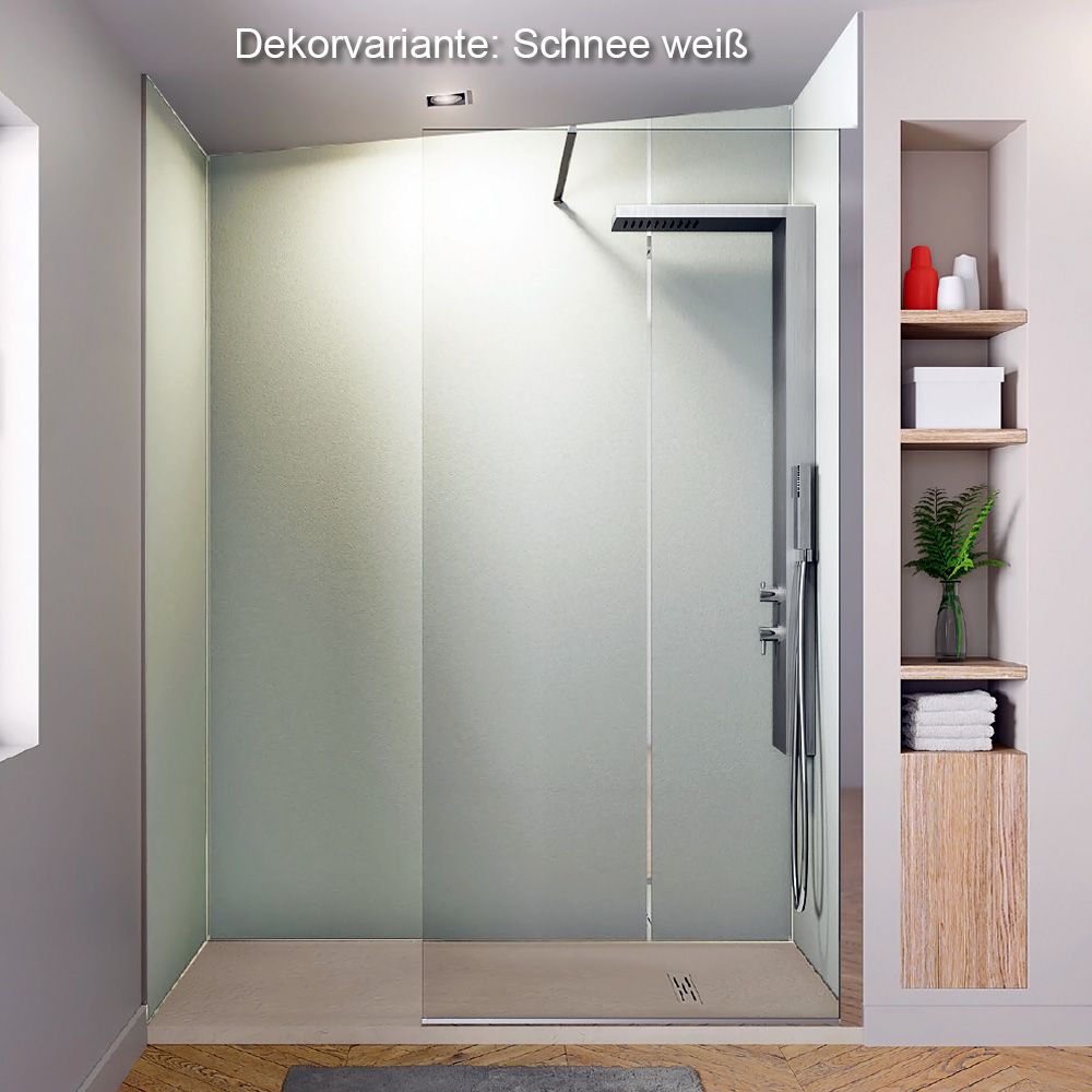 Duschrückwand Komplett-Set, variable Größe und Dekore IHR-BAD.INFO