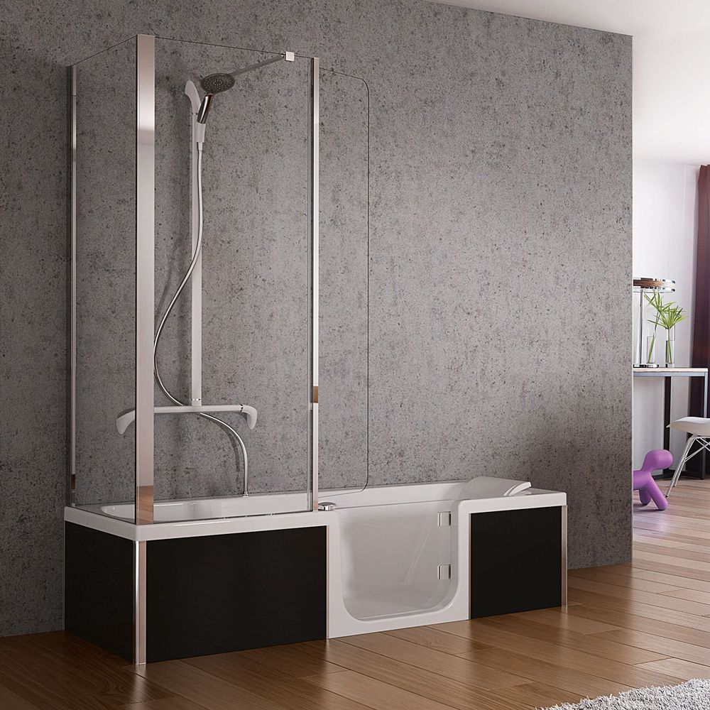begehbare Badewanne Duschbadewanne 160, 170 und 180 cm IHR BAD.INFO
