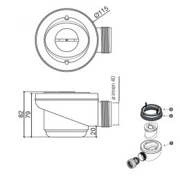 ABLAUF-ESSENTIAL-DUSCHWANNE-MINERALGUSS-DUSCHBECKEN