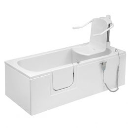 Badewanne mit Tür und Liftsystem, begehbar