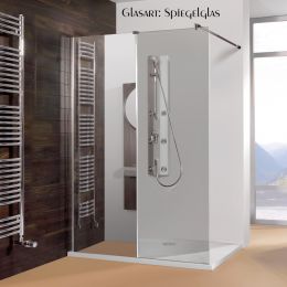 Dekor Glasart SPIEGEL GLAS für zwei Scheiben Ihrer Duschkabine