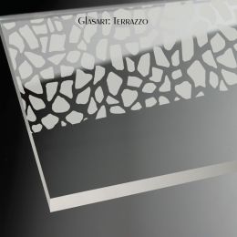 Dekor Glasart TERRAZZO für 2-scheibige Duschkabine