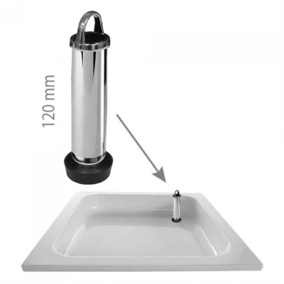 Standrohr zur Wasserstandserhöhung in der Duschwanne