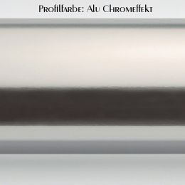 Bild CHROMEFFEKT - Wandschiene Dekoränderung von SILBERMATT zu CHROMEFFEKT